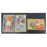 German Jack O Lantern Halloween Postcards