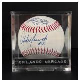 Orlando Mercado Signed Autographed Baseball