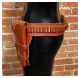 Oklahoma Leather Gun Belt Holster Rig