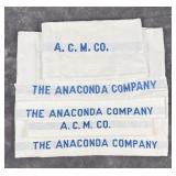 Anaconda Montana Copper Mining Company Towels