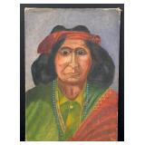 Folk Art Native American Indian Painting