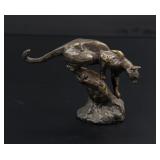 Philip R Goodwin Mountain Lion Bronze