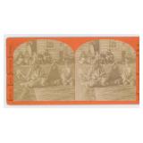 Brubaker & Marquette Chippewa Indian Stereoview