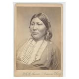 W.S. Soule Kiowa Chief White Horse Cabinet Photo