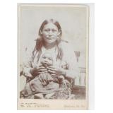 G.W. Parsons Osage Oklahoma Territory Indian Photo