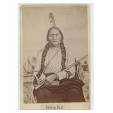 DF Barry Sitting Bull Indian Cabinet Photo