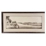 Laton Alton L.A. Huffman Montana Collotype