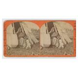 Brubaker & Marquette Nokomis Indian Stereoview