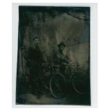 Wood Rim Bicycles Tintype Photo