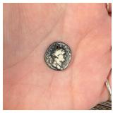 Ancient Roman Silver Denarius Coin