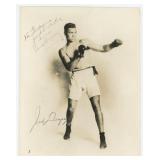 Jack Dempsey Montana Boxer Signed Photo