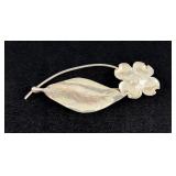 Stuart Nye Sterling Silver Dogwood Flower Brooch