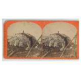 Brubaker & Whitesides Indian Wigwam Stereoview