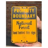 USFS US Forest Service Property Boundary Sign