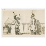 Osage Indian War Dancers RPPC Postcard