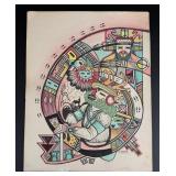 Ron Koopee Hopi Indian Kachina Drawing