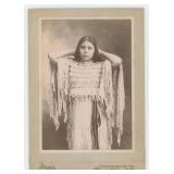 Kiowa Annie Indian Territory Cabinet Photo