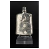 Montana Cowboy Saloon Nude Engraved Whiskey Flask