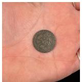 1841 British Copper Farthing Glasgow Token Coin