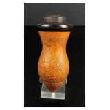 Antique Chinese Gourd Engraved Cricket Cage