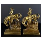 PM Craftsman Bucking Bronco Cowboy Bookends