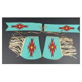Montana Blackfoot Indian Beaded Cuffs