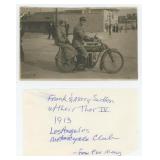 Los Angeles California Thor IV Motorcycle Postcard