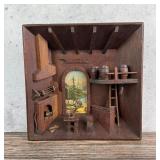 Anri Wood Kitchen Diorama