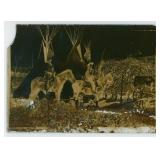 Cowboys and Indians Glass Photo Negative