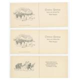 William Standing Montana Artist Christmas Cards