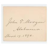 John T. Morgan Grand Wizard KKK Signature