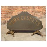 York Caskets Pennsylvania Funeral Home Sign