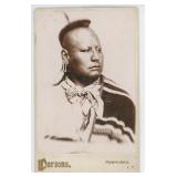 G.W. Parsons Osage Oklahoma Territory Indian Photo