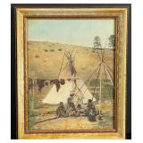 Laton Alton Huffman Chief Two Moons Collotype