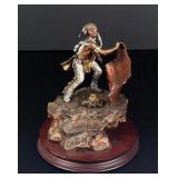 Christopher Pardell Warning Pewter Sculpture