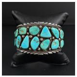 Tommy Moore Navajo Sterling Turquoise Bracelet