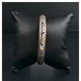 Sterling Silver Pierced Bangle Bracelet