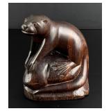 Mexican Ironwood Otter Carving