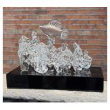 Guyol for Cartier Glass Acrylic Fish Sculpture
