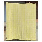 Yellow Plaid Wool Blanket
