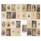 Collection of Antique CDV Photo Portraits