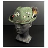 Bavarian Wool Tyrolean Alpine Hat
