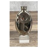 German Nickel Pocket Spittoon Flask