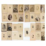 Collection of Antique CDV Photo Portraits