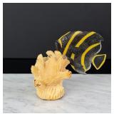 Wounaan Indian Angelfish Tagua Nut Carving
