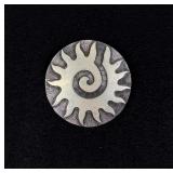 Ernesto Ocampo Sterling Silver Sunburst Brooch