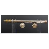 Art Deco Floral Two Valve Water Faucet Handles