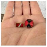 WWI WW1 Enamel Sweetheart Pins