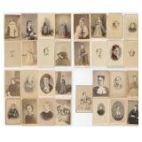Collection of Antique CDV Photo Portraits