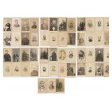 Collection of Antique CDV Photo Portraits